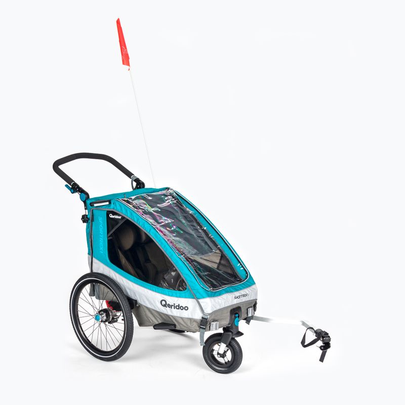 Jednomístný přívěs na kolo Qeridoo Sportrex1 modrý Q-SR1-21-P