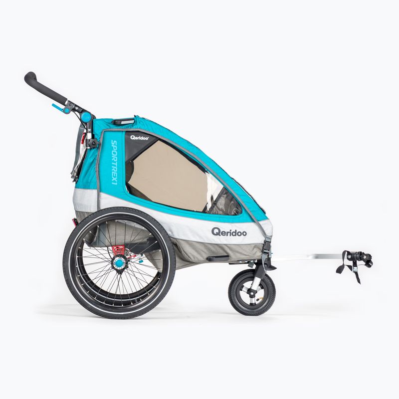 Jednomístný přívěs na kolo Qeridoo Sportrex1 modrý Q-SR1-21-P 3