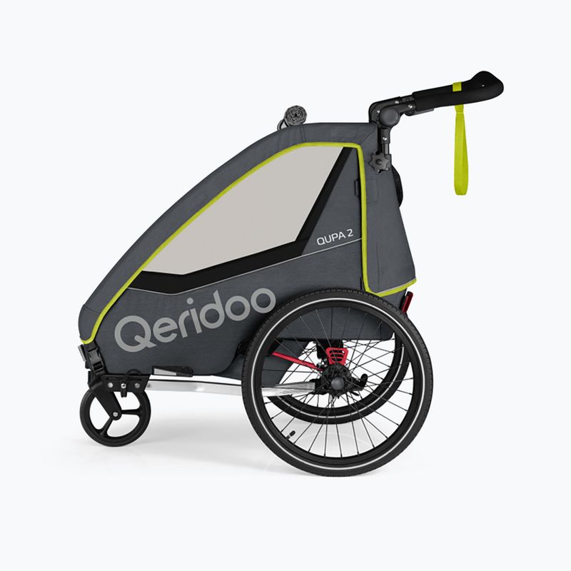 Qeridoo Qupa 2 limetkový přívěs na kolo 2