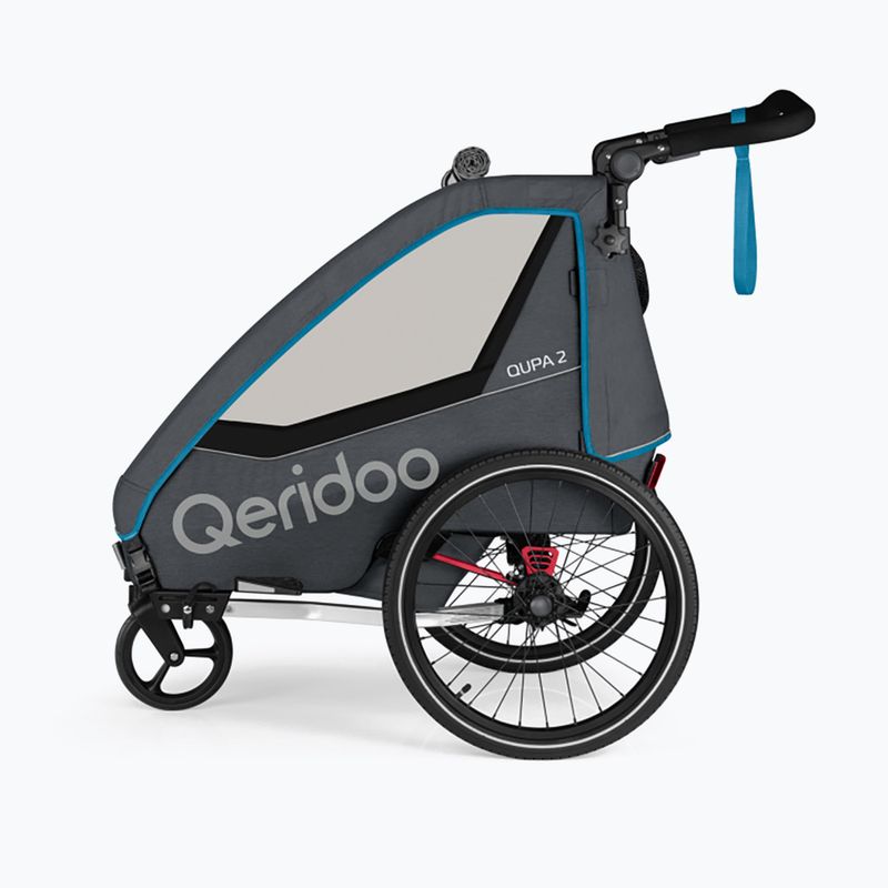 Přívěs na kolo Qeridoo Qupa 2 modrý 2