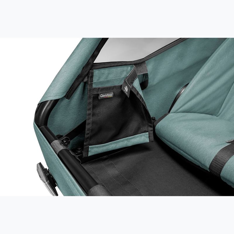 Cyklistický přívěs Qeridoo Qupa 1 mineral blue 10
