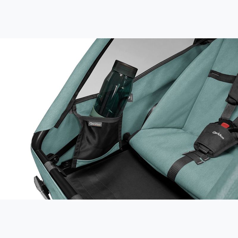 Dětský cyklistický vozík pro dvě osoby Qeridoo Qupa 2 mineral blue 9