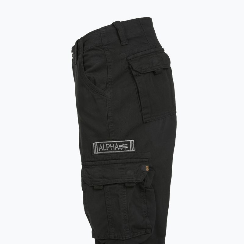 Alpha Industries pánské kalhoty Jet black 4