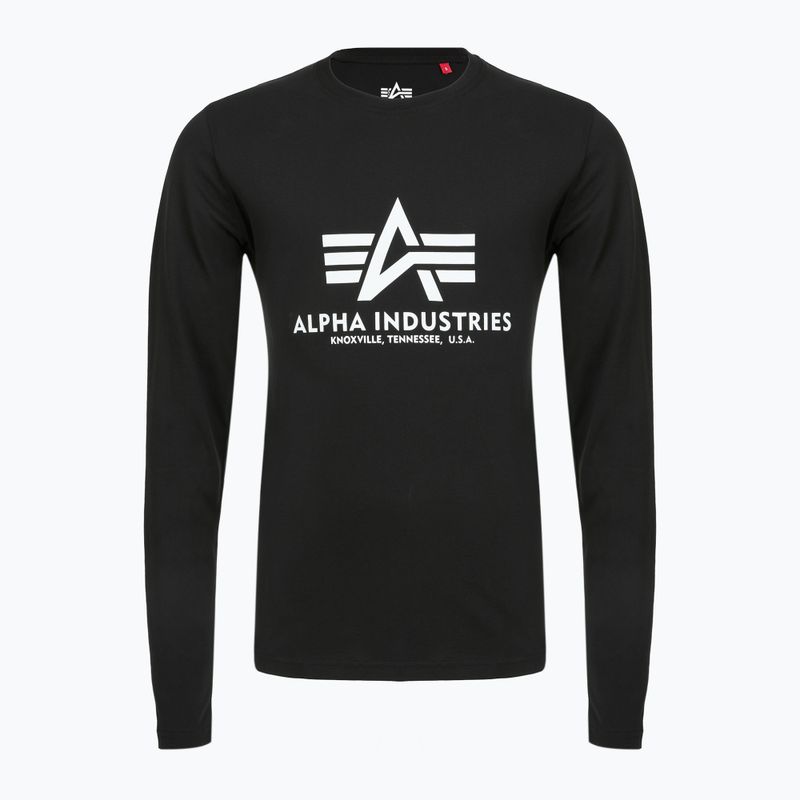 Pánské polo tričko Longsleeve Alpha Industries Basic T black