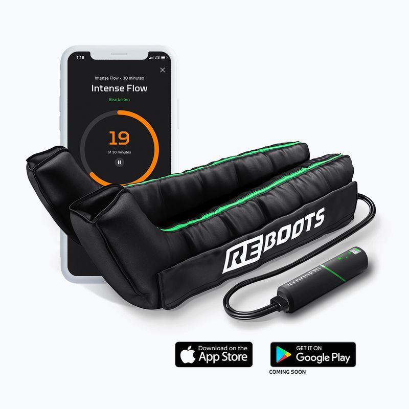 Návleky na lymfodrenáž REBOOTS Go Lite black/white/green 2