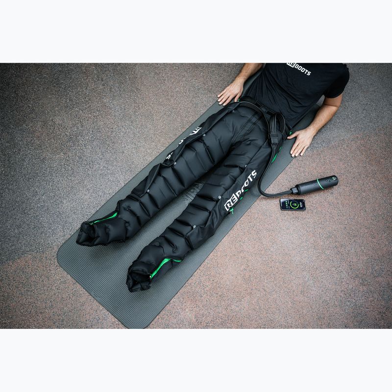 Návleky na lymfodrenáž REBOOTS Go Lite Recovery Pants 2.0 2025 Edition black/white/green 10