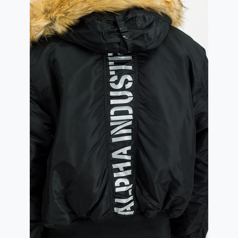 Pánská bunda Alpha Industries 45/P Hooded Custom Bomber black/reflective 4