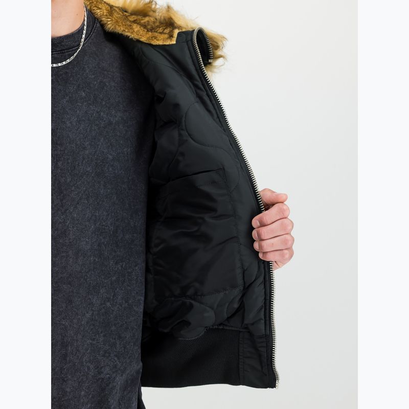 Pánská bunda Alpha Industries 45/P Hooded Custom Bomber black/reflective 6