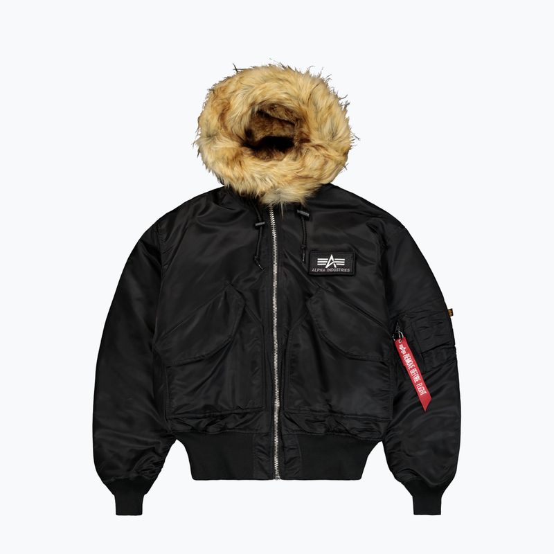 Pánská bunda Alpha Industries 45/P Hooded Custom Bomber black/reflective 7