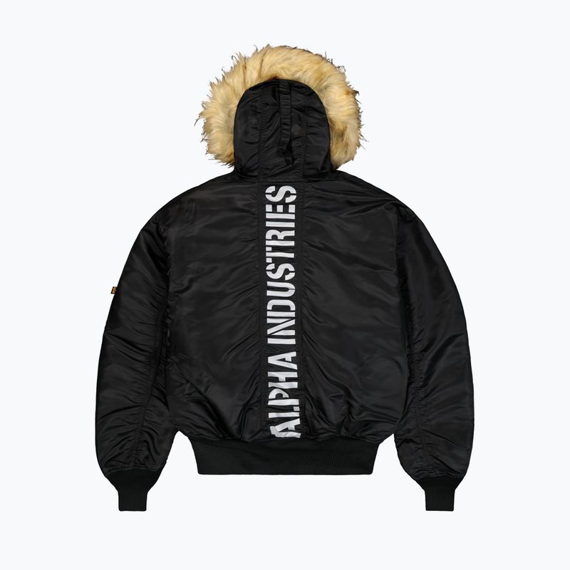 Pánská bunda Alpha Industries 45/P Hooded Custom Bomber black/reflective 8