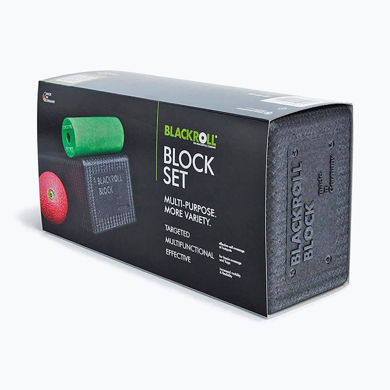 Sada na jógu BLACKROLL Block black/ green/ pink 4