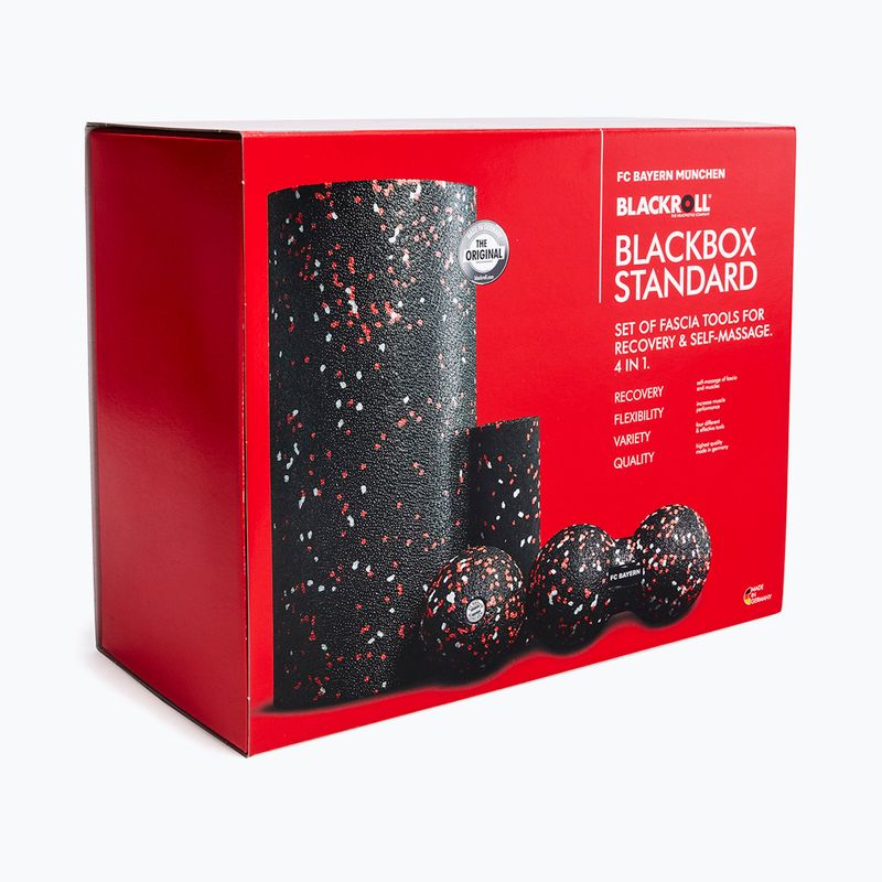 Sada na masáže BLACKROLL FC Bayern München Blackbox Standard black/white/red 2