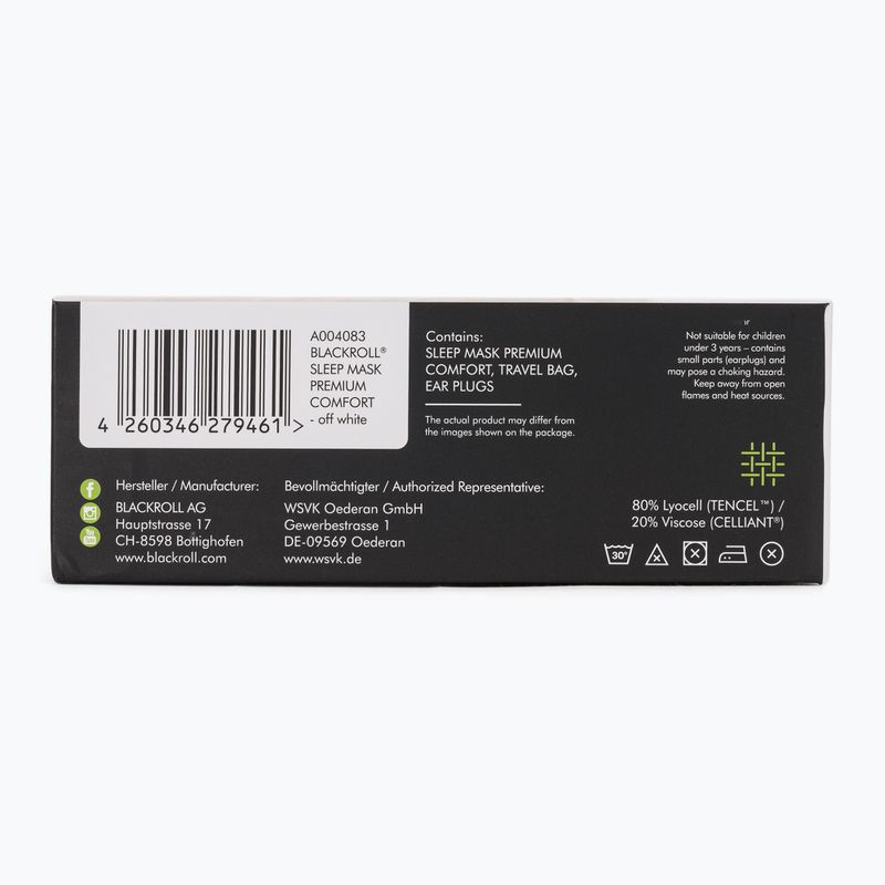 Páska na oči BLACKROLL Premium Comfort Sleep off white 3