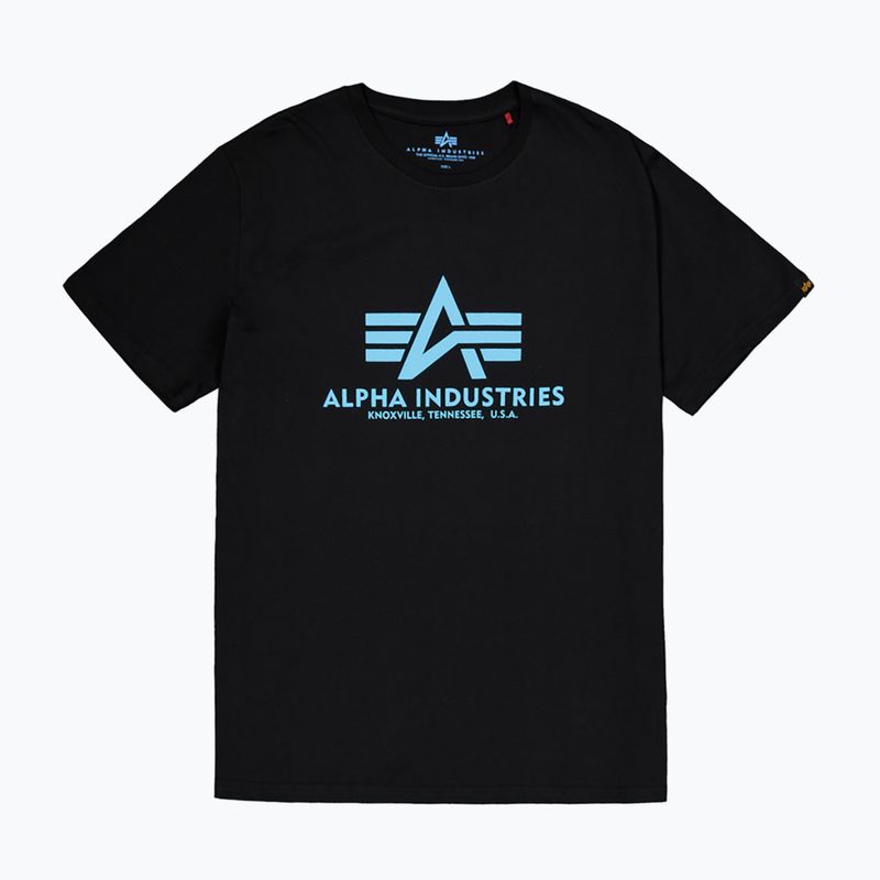 Pánské polo tričko Alpha Industries black/blue 5