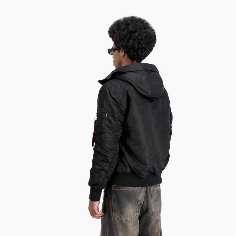 Pánská bunda Alpha Industries MA-1 Hooded Bomber black 3