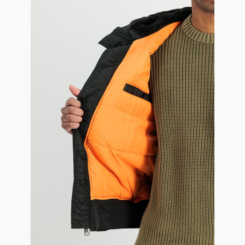 Pánská bunda Alpha Industries MA-1 Hooded Bomber black 4
