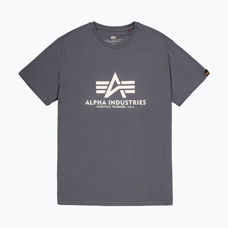 Pánské tričko Alpha Industries Basic greyblack 8