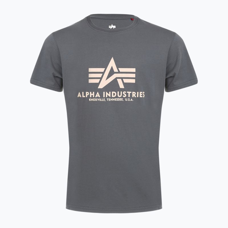 Pánské tričko Alpha Industries Basic greyblack 5