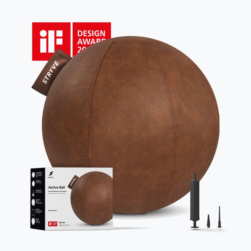 Gymnastický míč STRYVE Active 70 cm natural brown 2