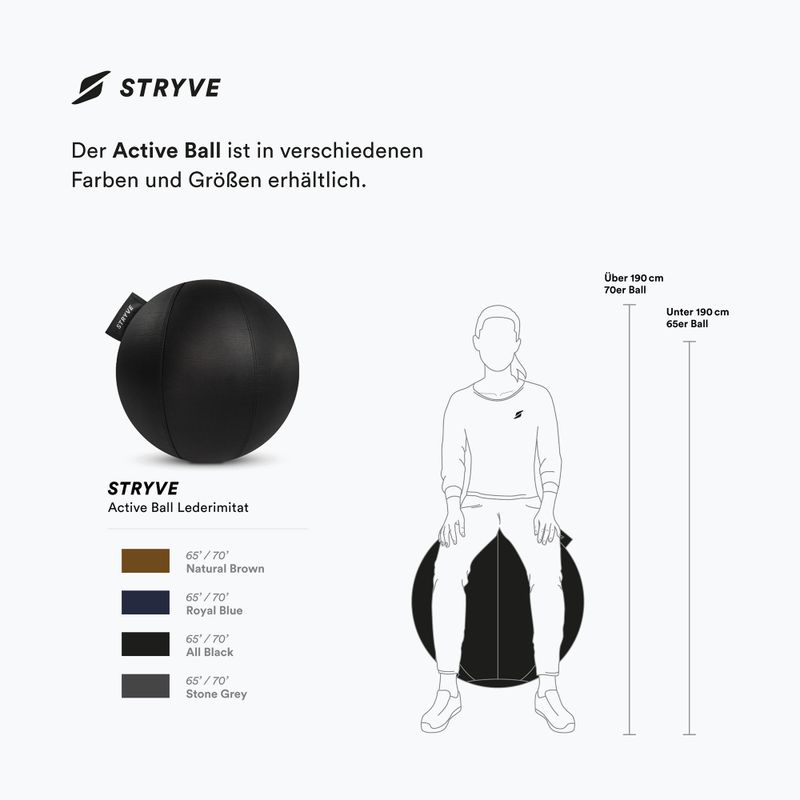 Gymnastický míč STRYVE Active 65 cm black 2