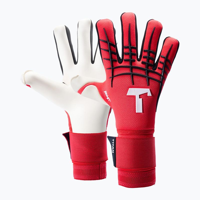 T1TAN Beast 3.0 brankářské rukavice červené 4