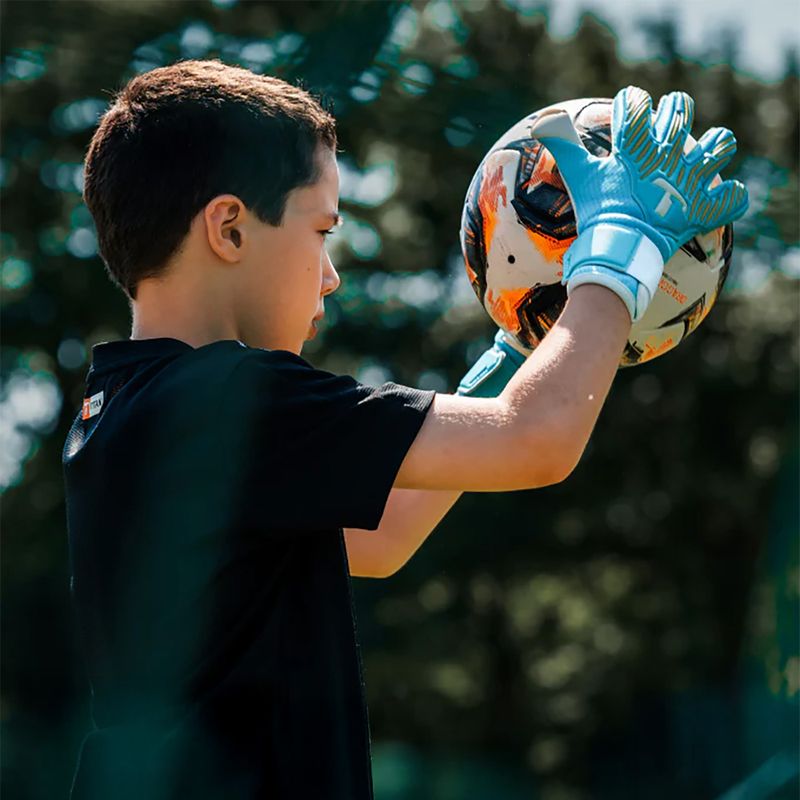 Dětské brankářské rukavice T1TAN Rebel 2.0 Sky Blue Junior sky blue/white 2