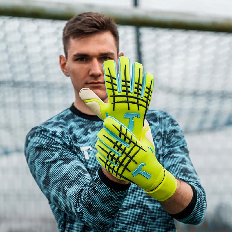 Brankářské rukavice T1TAN Fluo Beast 3.0 FP fluorescent yellow/white 2