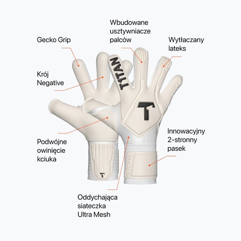 Brankářské rukavice T1TAN Legend 1.0 FP white out (fp) 2