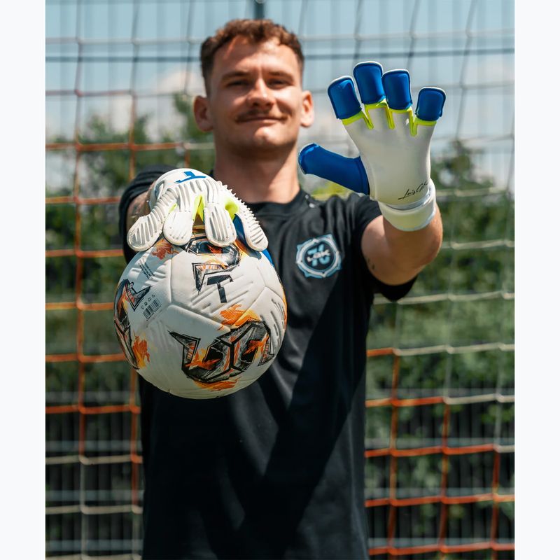 Brankářské rukavice T1TAN Rebel 2.0 X LORIS_GK white/blue/yellow 5