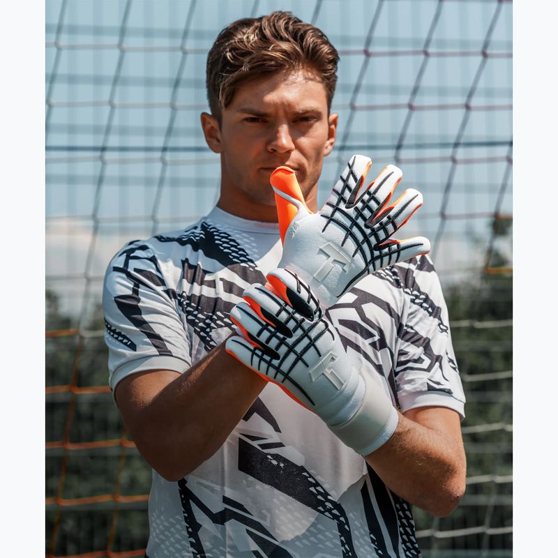 Brankářské rukavice T1TAN Beast 3.0 X SERGEJ_GK white/orange/black 4