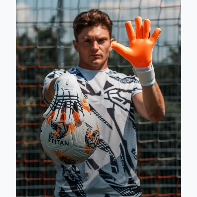 Brankářské rukavice T1TAN Beast 3.0 X SERGEJ_GK white/orange/black 5