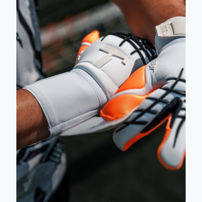 Brankářské rukavice T1TAN Beast 3.0 X SERGEJ_GK white/orange/black 6