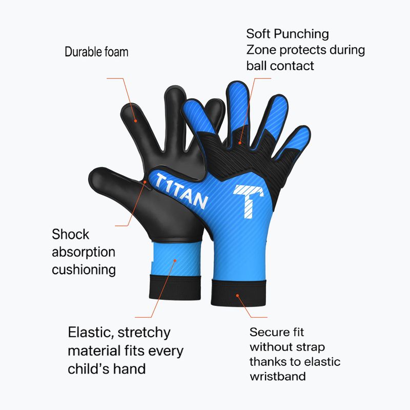 Brankářské rukavice T1TAN AROX 1.0 blue 2