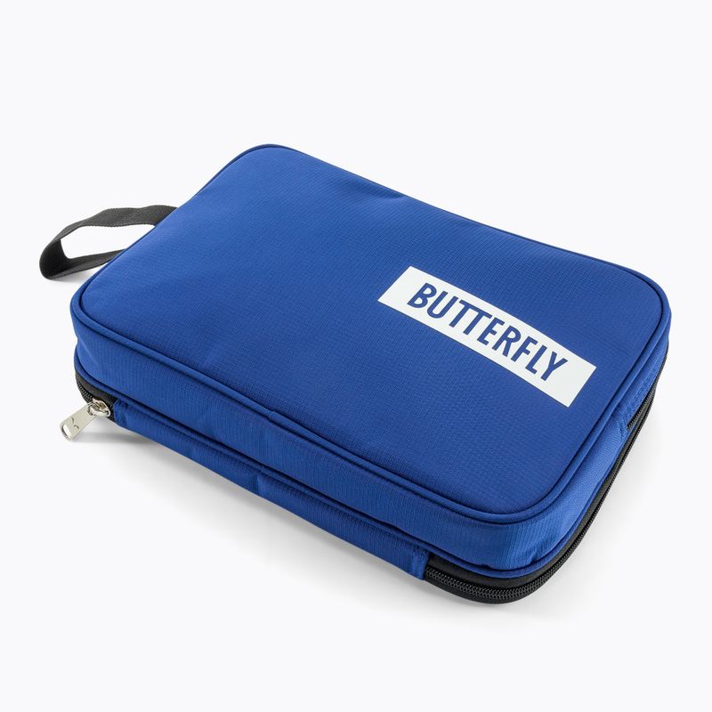 Obal na raketu na stolní tenis Butterfly Logo dvojitý blue 3