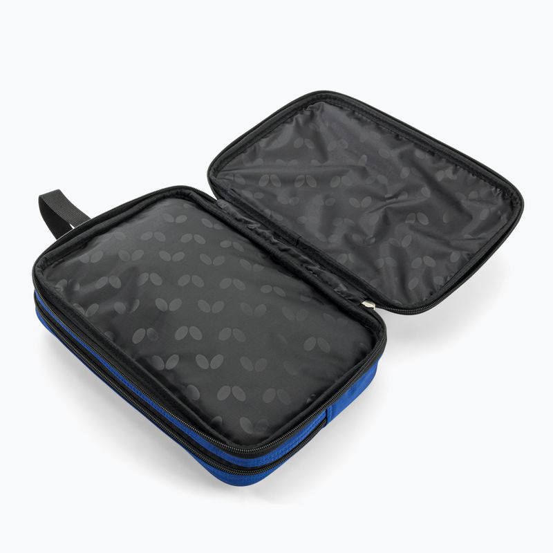 Obal na raketu na stolní tenis Butterfly Logo dvojitý blue 4