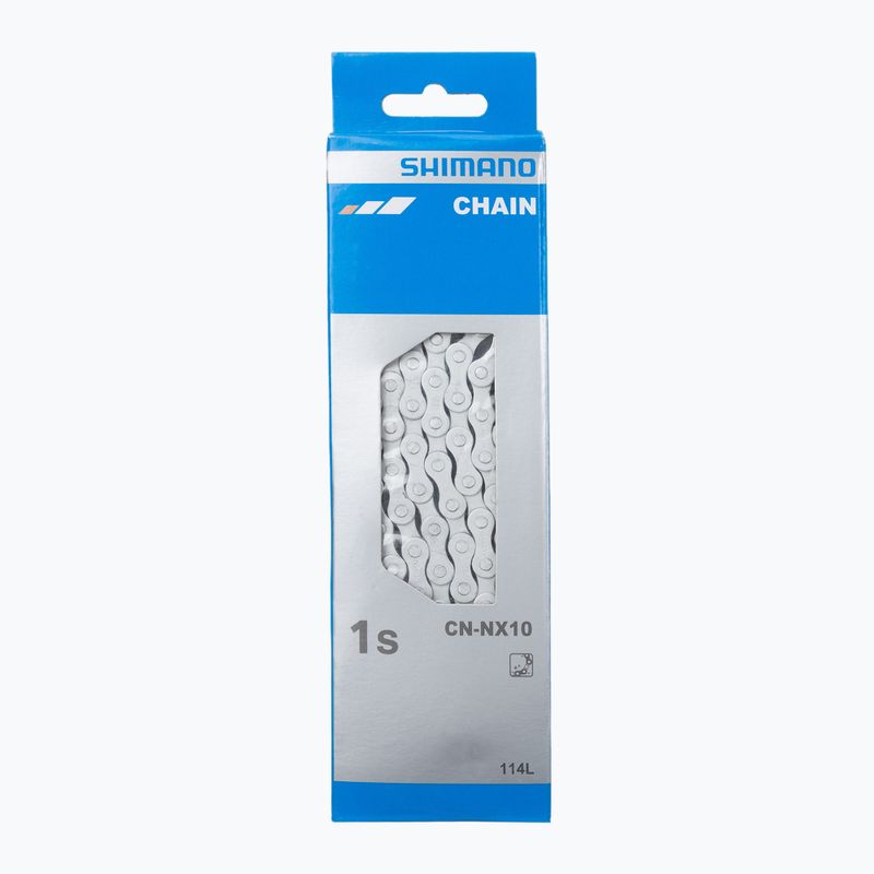 Řetěz na kolo Shimano CN-NX10 1rz 114 článků stříbrný ECNNX10C114I