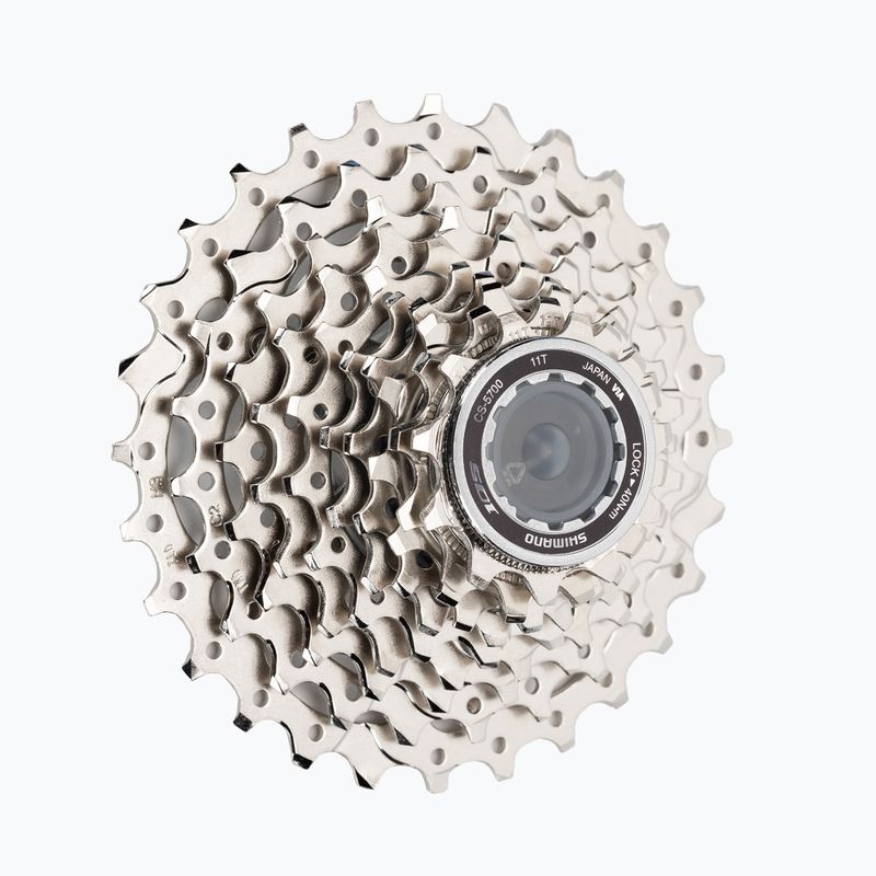 Shimano CS-5700 10řadá kazeta pro jízdní kola 10rz 11-28 stříbrná ICS570010128