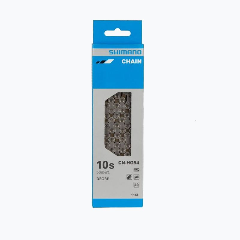 Řetěz na kolo Shimano CN-HG54 + Pin 10rz 116 článků stříbrný ICNHG54116I 2