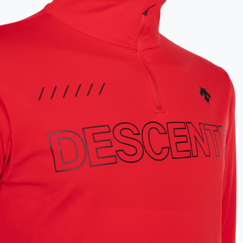Pánská lyžařská mikina Descente Descente 1/4 Zip 85 červená DWMUGB28 3