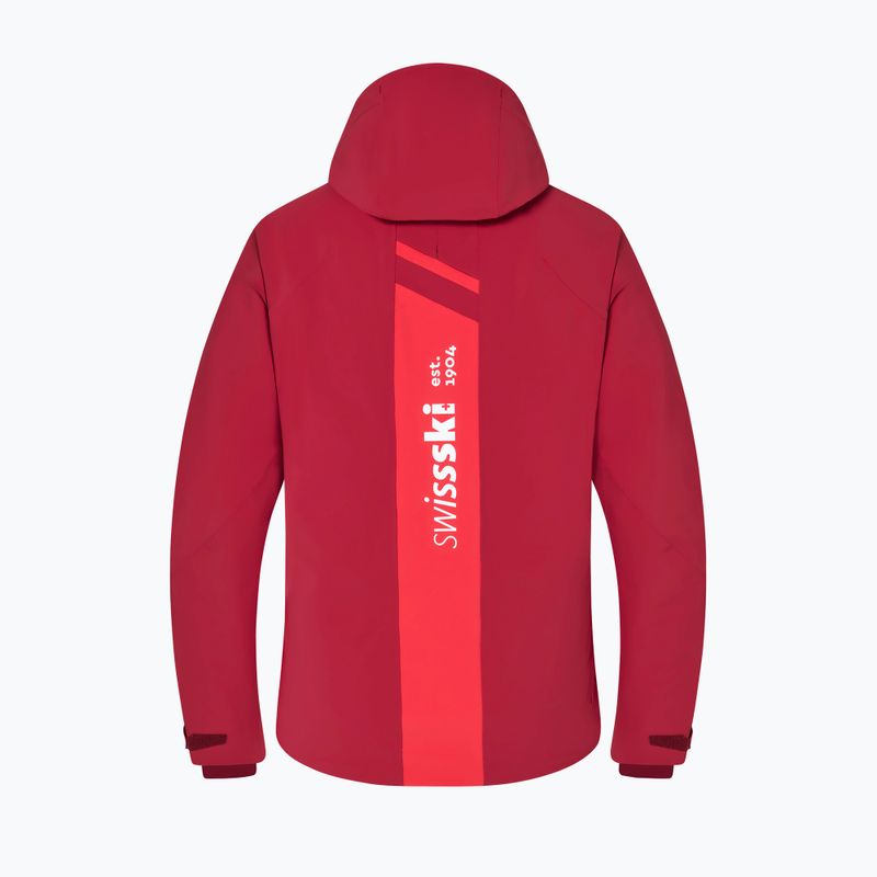Pánská lyžařská bunda Descente Swiss National Team Replica 86 červená DWMUGK20 20
