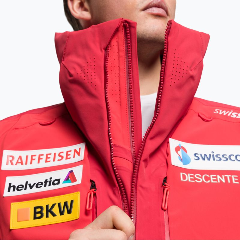 Pánská lyžařská bunda Descente Swiss National Team Replica 86 červená DWMUGK20 8