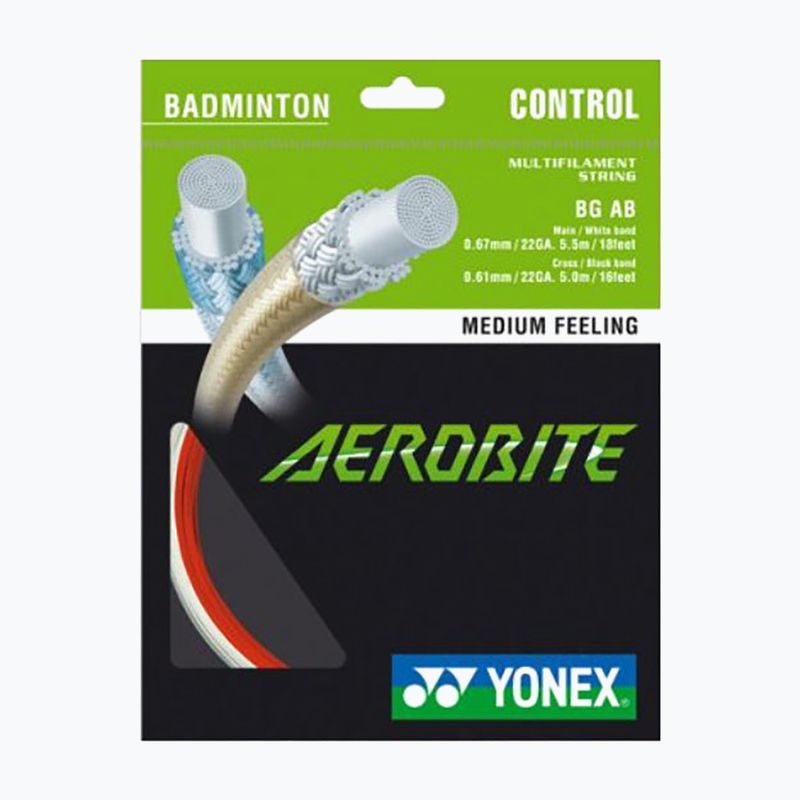 Badmintonové struny YONEX BG AEROBITE Set 10 m červené