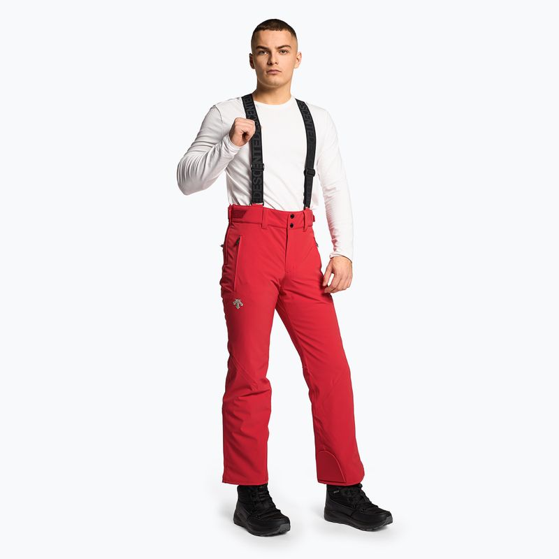 Pánské lyžařské kalhoty Descente Swiss electric red