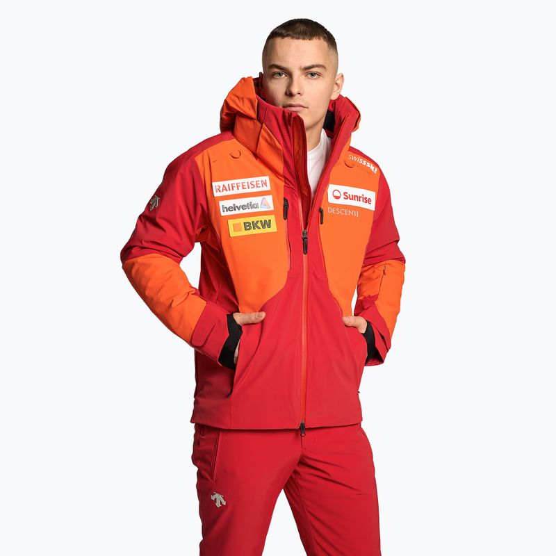 Pánská lyžařská bunda Descente Swiss mandarin orange