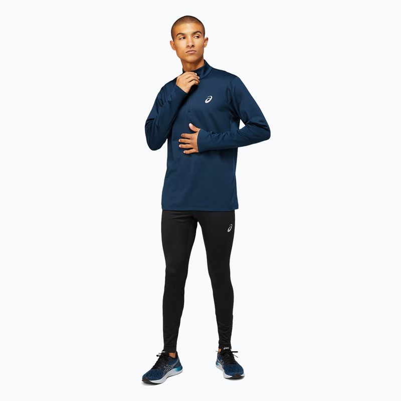 Pánská běžecká mikina ASICS Core 1/2 Zip Winter Top francouzsky modrá 2