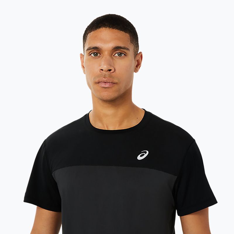 Pánské běžecké tričko ASICS Race Top performance black/graphite grey 4