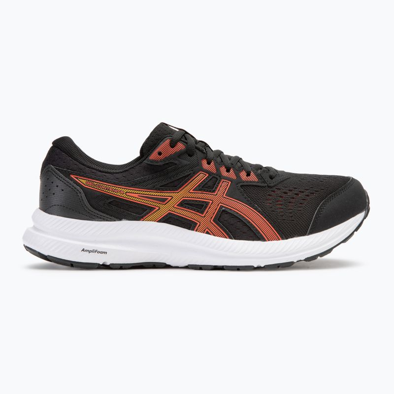 ASICS Gel-Contend 8 pánská běžecká obuv black/cherry tomato 2