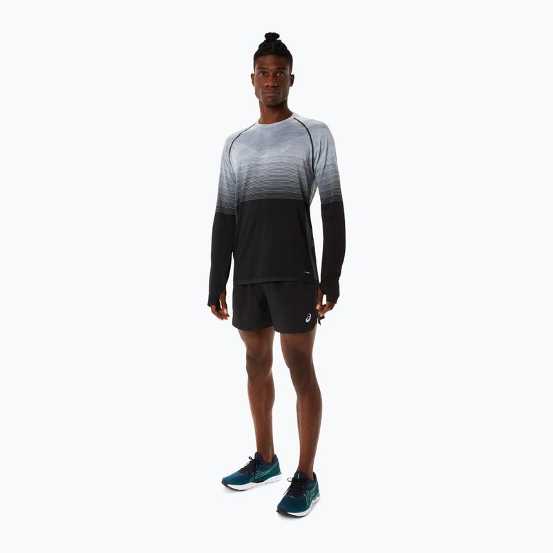 Pánské běžecké tričko longsleeve ASICS Seamless performance black/carrier grey 3