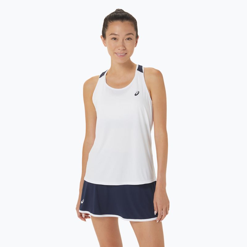 Dámské tenisové tílko tank top ASICS Court Tank brilliant white/midnight