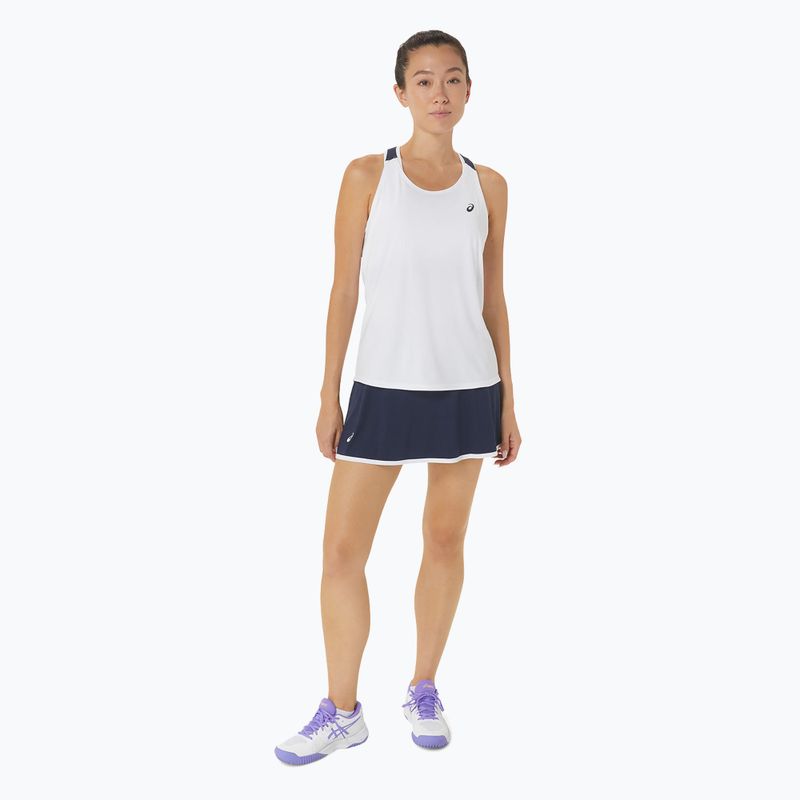 Dámské tenisové tílko tank top ASICS Court Tank brilliant white/midnight 2